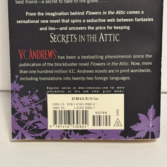 V.C. Andrews Secrets Series Secrets In The Attic/In The Shadows Paperback - Picture 4 of 7